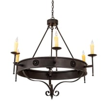 Lorenzo 6 Light 48" Wide Taper Candle Style Chandelier