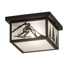 Hyde Park Alpine 17" Wide Flush Mount Square Ceiling Fixture