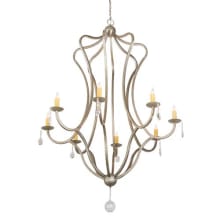 Lumierre 8 Light 68" Wide Crystal Candle Style Chandelier