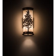 Tamarack 2 Light 12" Tall Wall Sconce with Cylinder Shade