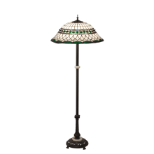 Tiffany Roman 3 Light 62" Tall Buffet Floor Lamp