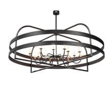 Aldari 16 Light 108" Wide Taper Candle Style Chandelier