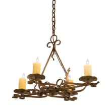 Elianna 4 Light 22" Wide Taper Candle Style Chandelier