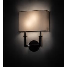 Lys 2 Light 17" Tall Wall Sconce with Rectangle Shade