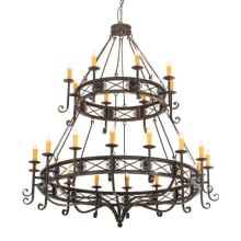 Gina 24 Light 72" Wide Taper Candle Style Chandelier