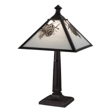 Winter Pine 23" Tall Buffet Table Lamp