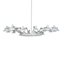Drafters 16 Light 94" Wide Ring Chandelier
