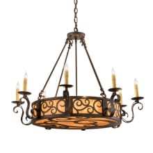 Delano 10 Light 36" Wide Taper Candle Style Chandelier