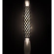 Checkers 2 Light 36" Tall Wall Sconce