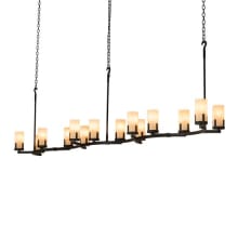 Long Cero 14 Light 24" Wide Linear Chandelier