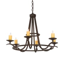 Octavia 6 Light 36" Wide Taper Candle Style Chandelier