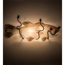 Metro Fusion Bass 2 Light 10" Tall Wall Sconce