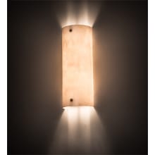 Metro Fusion 2 Light 18" Tall Wall Sconce with Shade