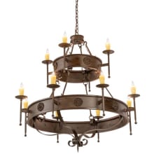Lorenzo 12 Light 48" Wide Taper Candle Style Chandelier