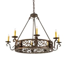 Delano 8 Light 36" Wide Taper Candle Style Chandelier