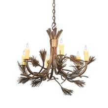 Woodland Pine 6 Light 29" Wide Taper Candle Style Chandelier