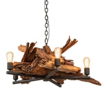 Driftwood 5 Light 35" Wide Abstract Chandelier