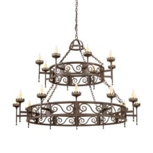 Majella 20 Light 66" Wide Taper Candle Style Chandelier