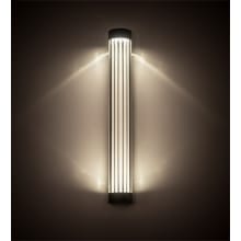 Cilindro Pipette 24" Tall LED Wall Sconce with Shade