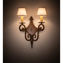 Angelique 2 Light 22" Tall Wall Sconce