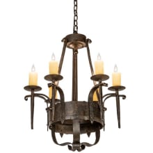 Costello 6 Light 24" Wide Taper Candle Style Chandelier