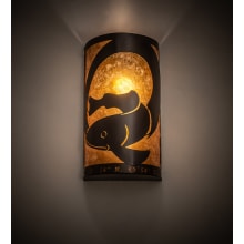 Personalized Q Fish 2 Light 18" Tall Wall Sconce