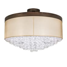 Cilindro Bulle 70" Wide LED Semi-Flush Waterfall Ceiling Fixture