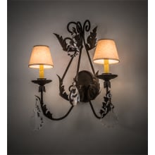 French Elegance 2 Light 22" Tall Wall Sconce