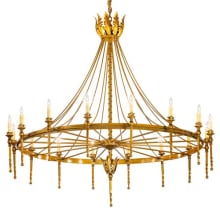 Amaury 16 Light 56" Wide Taper Candle Style Chandelier