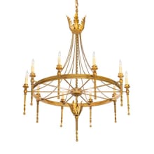 Amaury 10 Light 36" Wide Taper Candle Style Chandelier