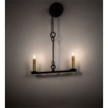 High Rochefort 2 Light 24" Tall Wall Sconce