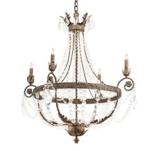 Antonia 4 Light 34" Wide Crystal Candle Style Chandelier