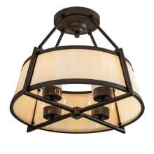 Cilindro Lucy 4 Light 24" Wide Semi-Flush Ceiling Fixture