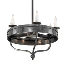Parnella 6 Light 30" Wide Taper Candle Style Chandelier
