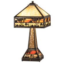 Camel Mission 2 Light 26" Tall Buffet Table Lamp