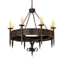 Calandra 8 Light 42" Wide Taper Candle Style Chandelier