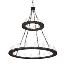 Loxley 28 Light 60" Wide Ring Chandelier