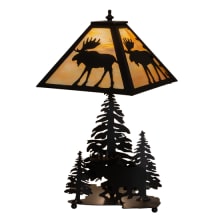 Moose on the Loose 21" Tall Buffet Table Lamp