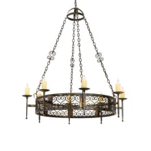 Toscano 8 Light 48" Wide Candle Style Chandelier