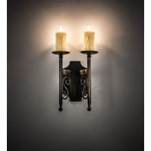 Toscano 2 Light 15" Tall Wall Sconce