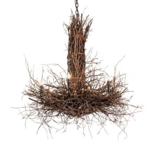 Twigs 6 Light 36" Wide Candle Style Chandelier