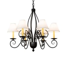 Squire 6 Light 32" Wide Chandelier