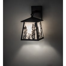 Reeds and Cattails 13" Tall Wall Sconce