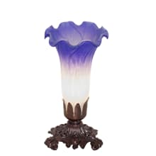 Pond Lily Victorian 8" Tall Buffet Table Lamp