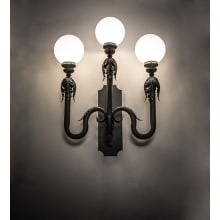 Strasbourg 3 Light 36" Tall Wall Sconce