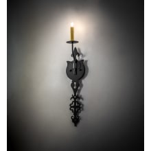 Merano 25" Tall Hand Forged Wall Sconce