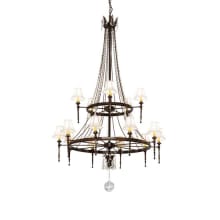 Amaury 15 Light 48" Wide Crystal Ring Chandelier