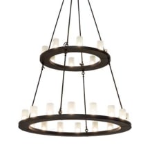 Loxley 24 Light 54" Wide Ring Chandelier