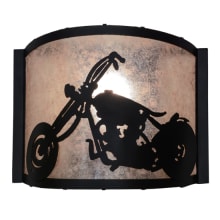 Motorcycle 10" Tall Wall Sconce