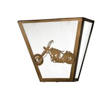 13" W Motorcycle Wall Sconce